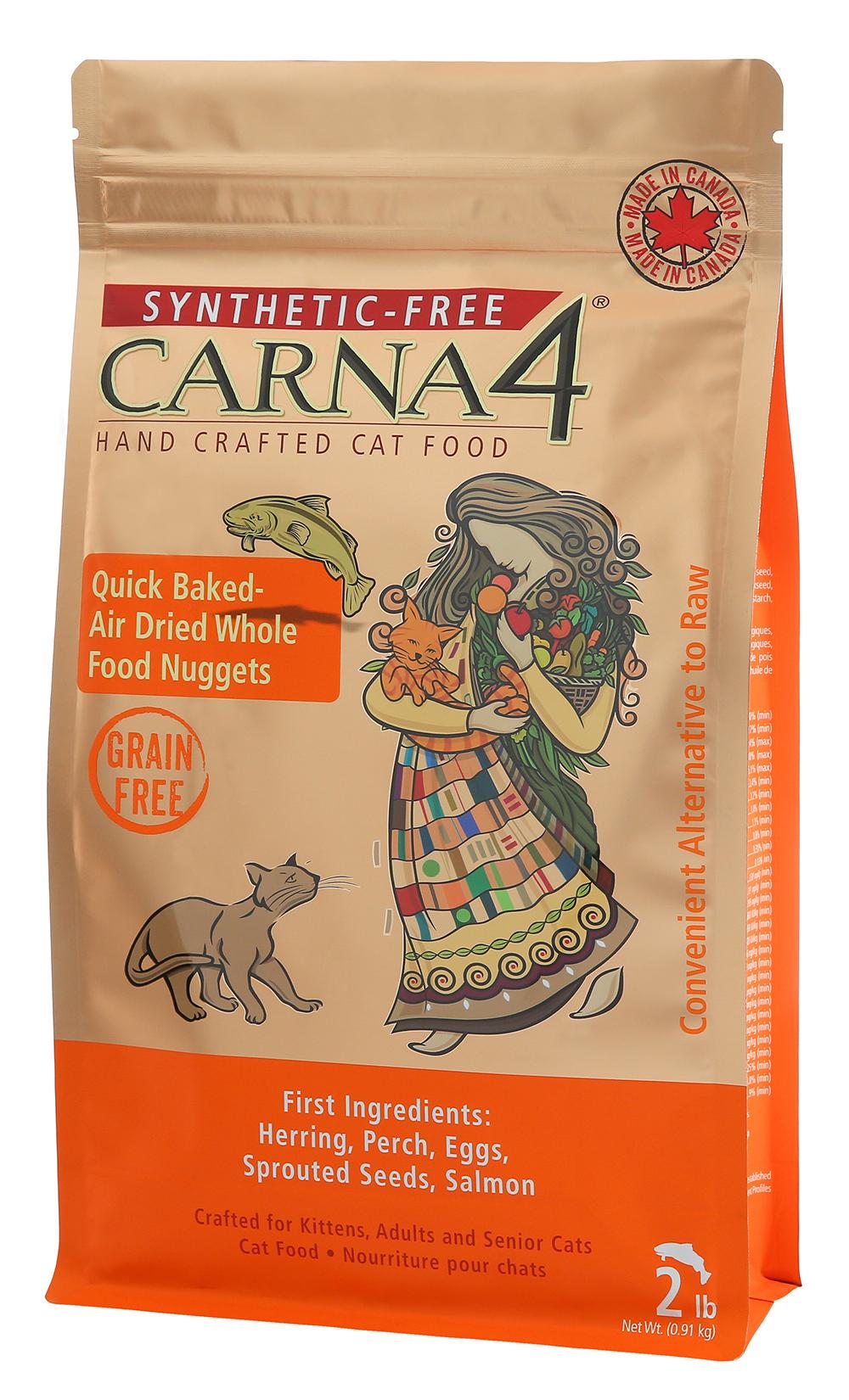 Carna4 Fish Formula Quick-Baked Nuggets Air-Dried Cat Food, 100-gram