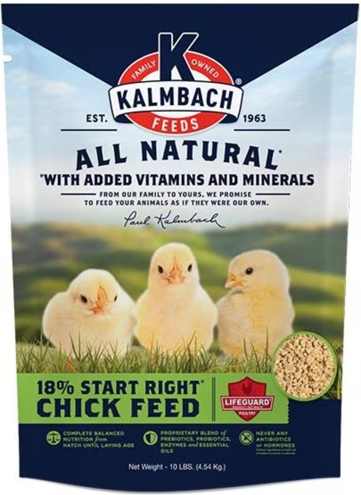 Kalmbach All Natural 18% Start Right Crumble Chicken Feed, 10-lb