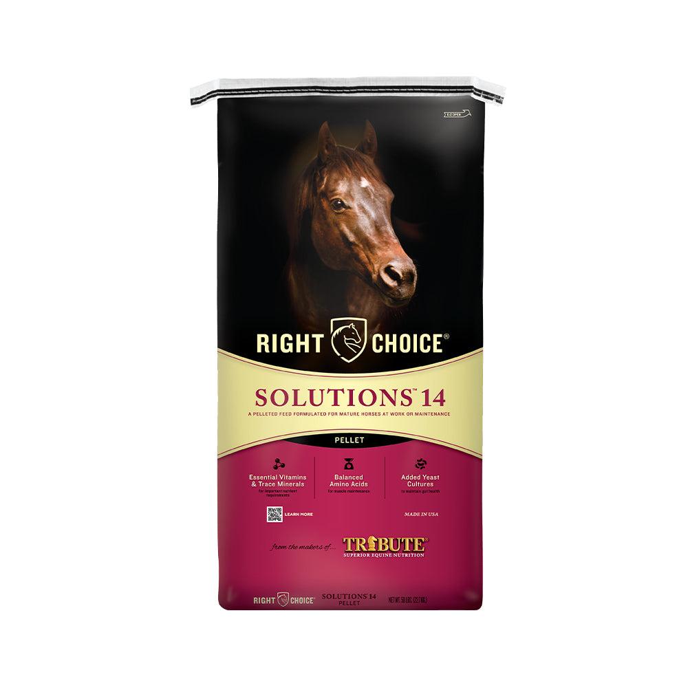 Right Choice Solutions 14 Pellet Horse Feed, 50-lb