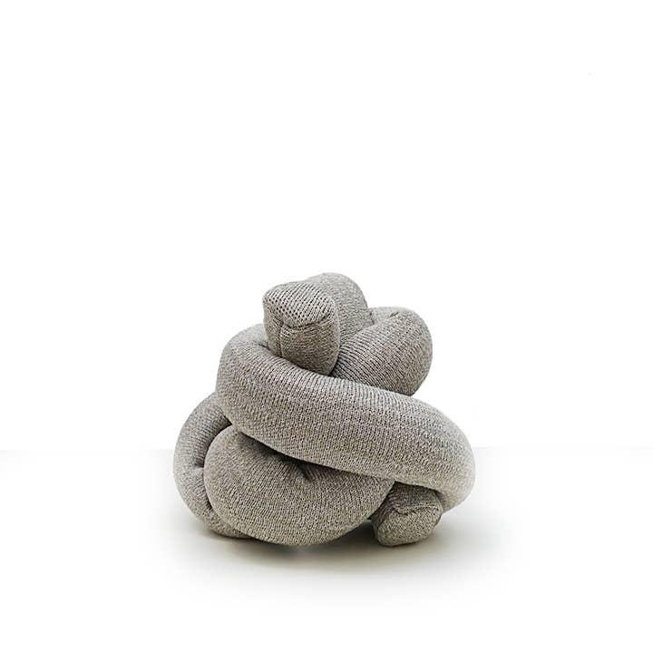 Lambwolf Collective NouNou Tinkly Nylon Knit Dog Toy, Gray, 4-ft