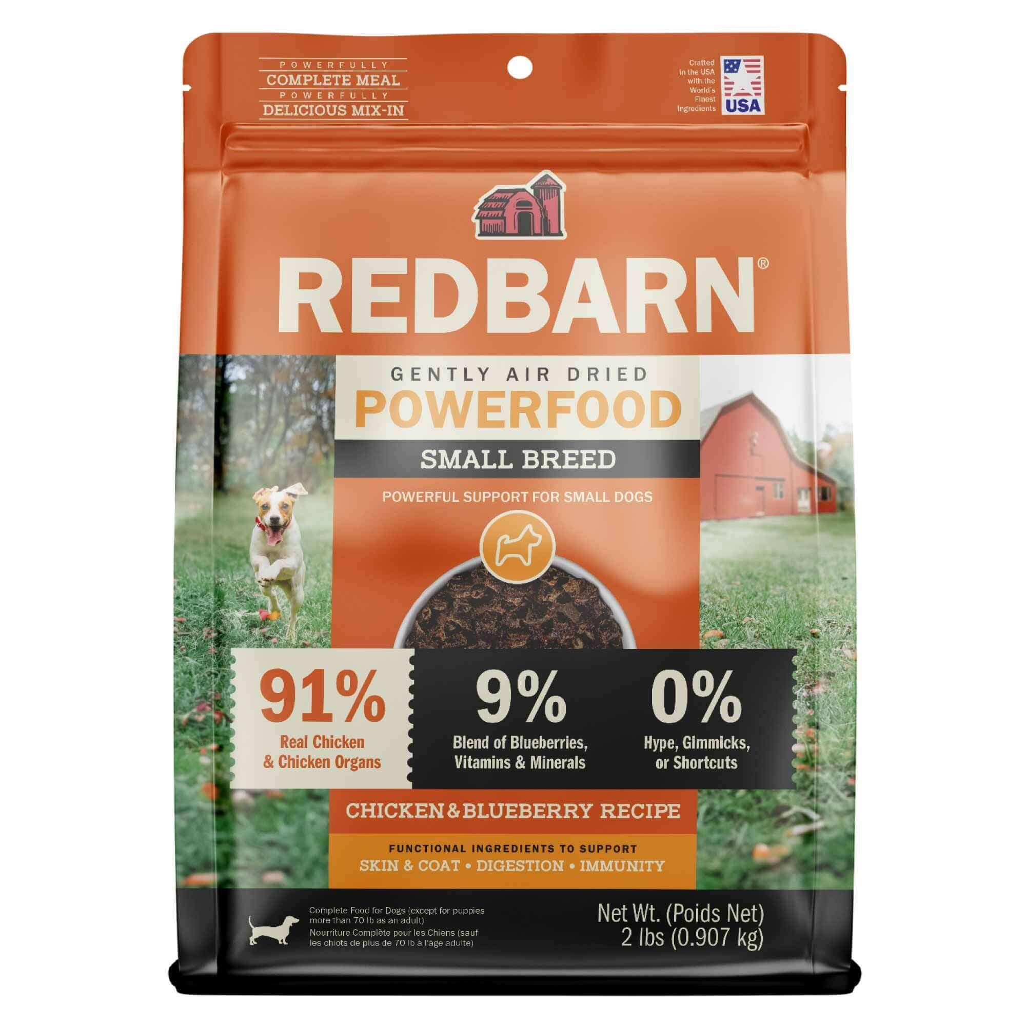 Redbarn Powerfood Chicken & Blueberry Small Breed Air-Dried Dog Food