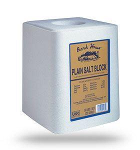 United Salt Ranch House Plain Salt Block Livestock Supplement