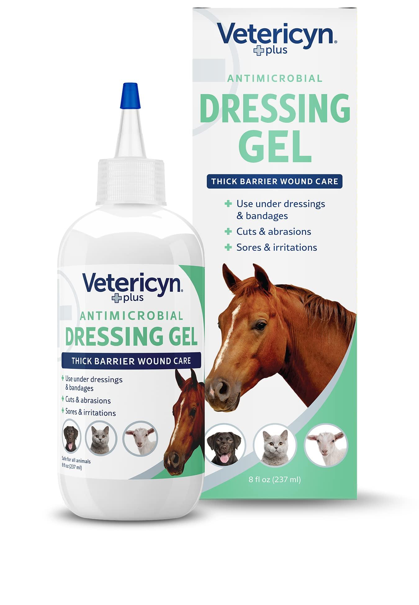 Vetericyn Antimicrobial Dressing Gel for All Animals, 8-oz