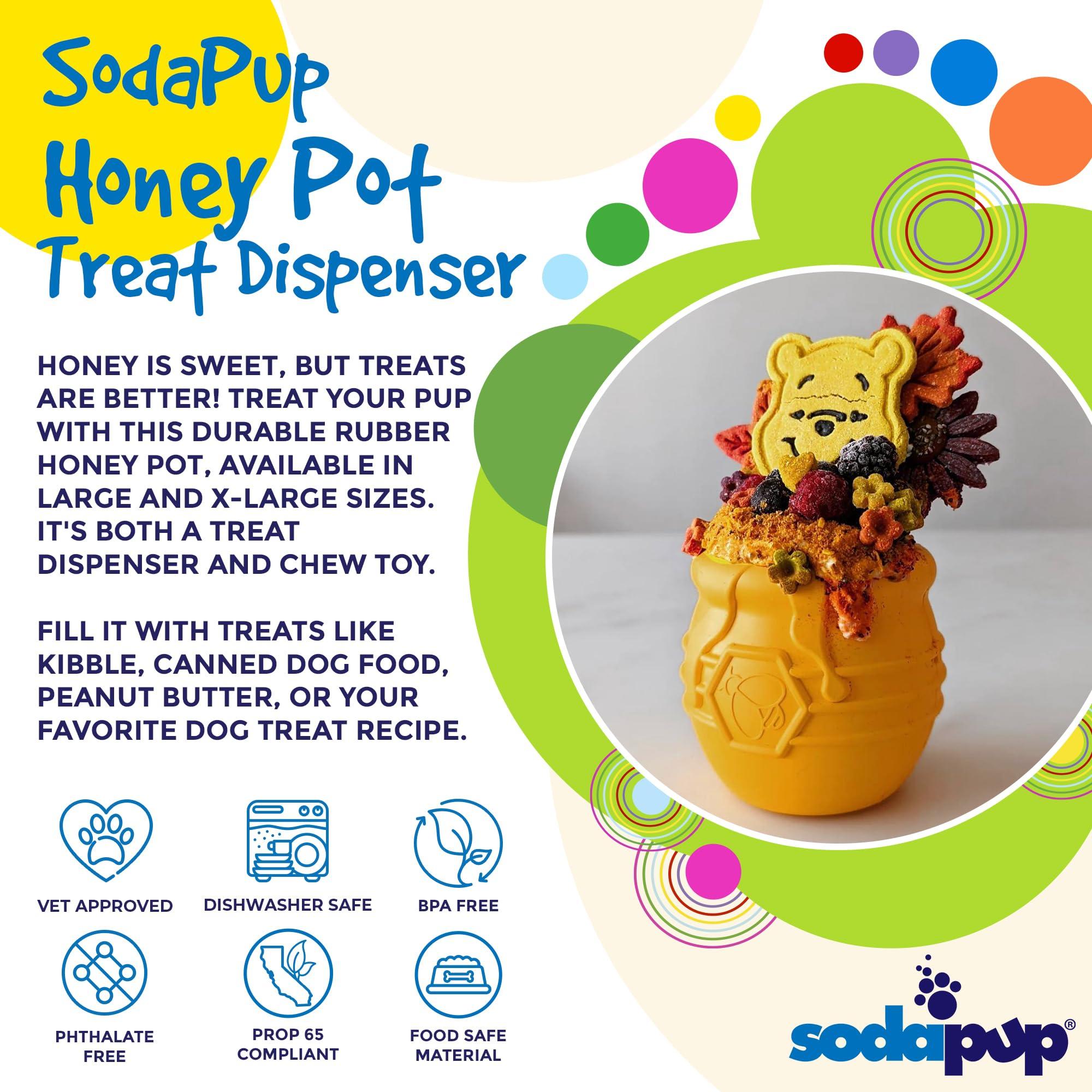 SodaPup eCup Honey Pot Pup-X Treat Dispenser & Enrichment Dog Toy