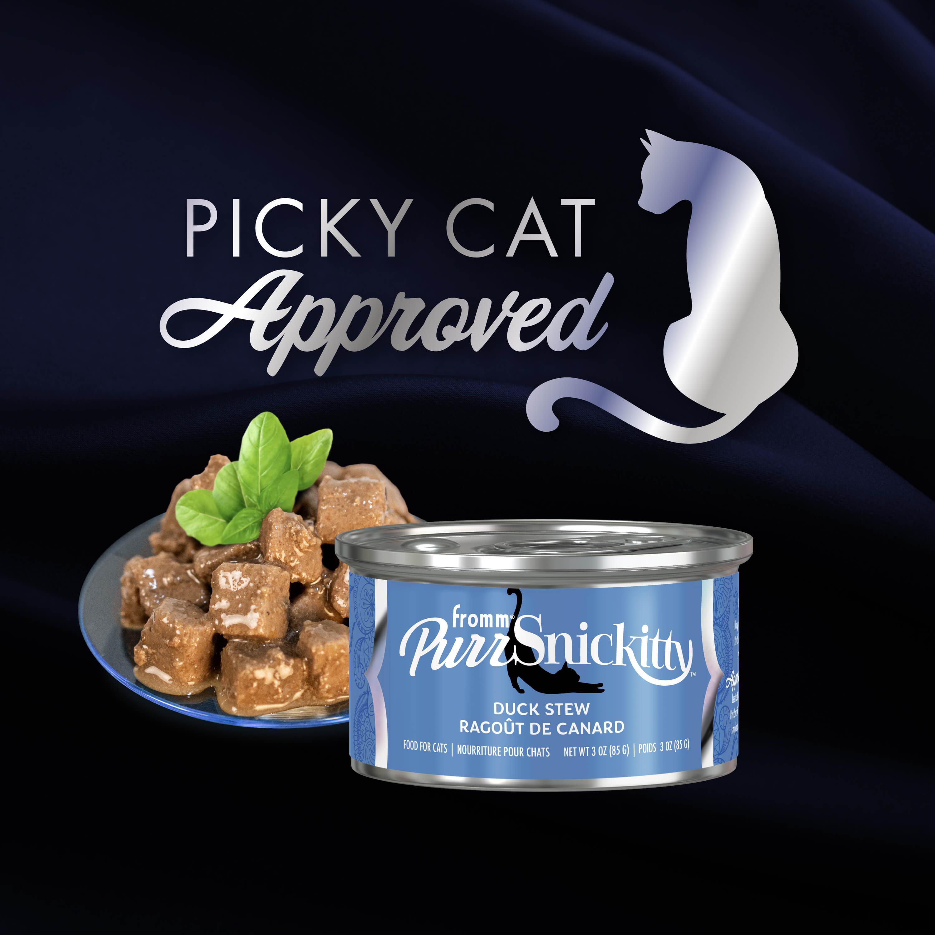Fromm PurrSnickitty Duck Stew Wet Cat Food Can, 3-oz