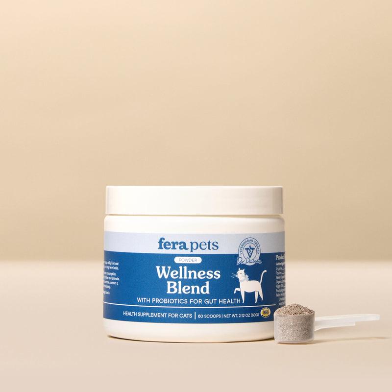 Fera Pets Wellness Blend with Probiotics Powder Cat Supplement