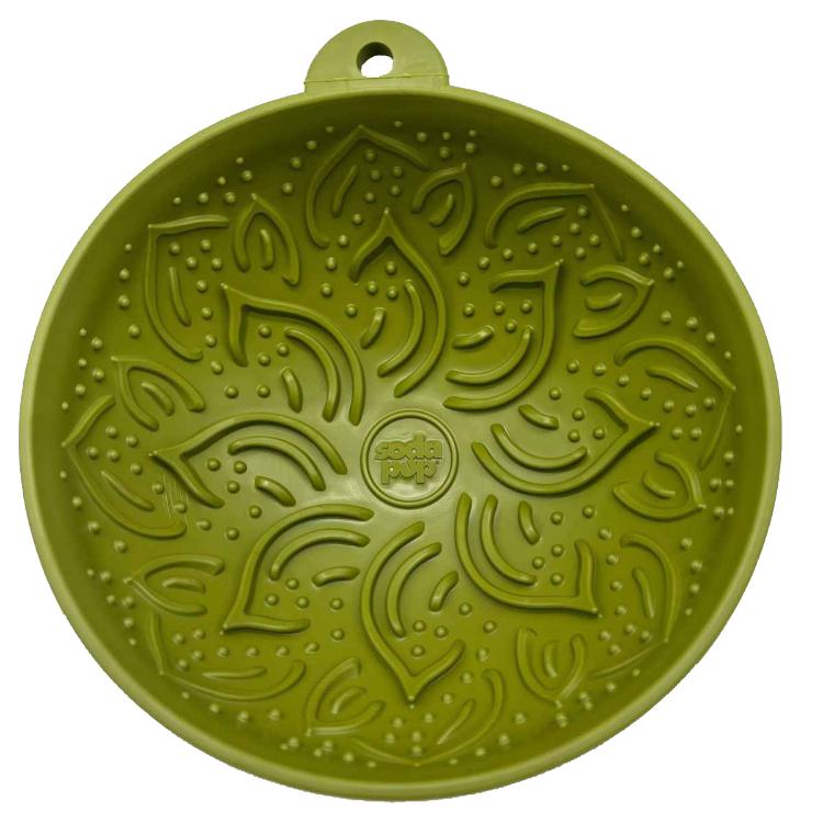 SodaPup Garden of Eatin' Tipsy Bowl Dog Slow Feeder, Plum