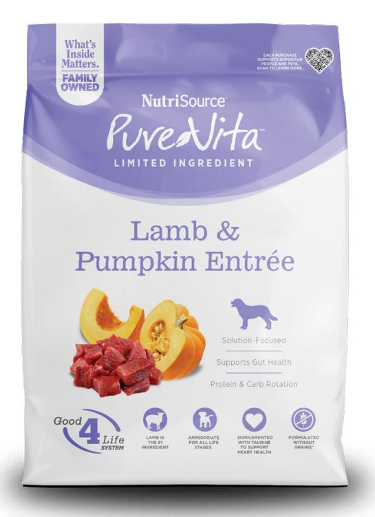 PureVita Limited Ingredient Lamb & Pumpkin Entree Grain-Free Dry Dog Food
