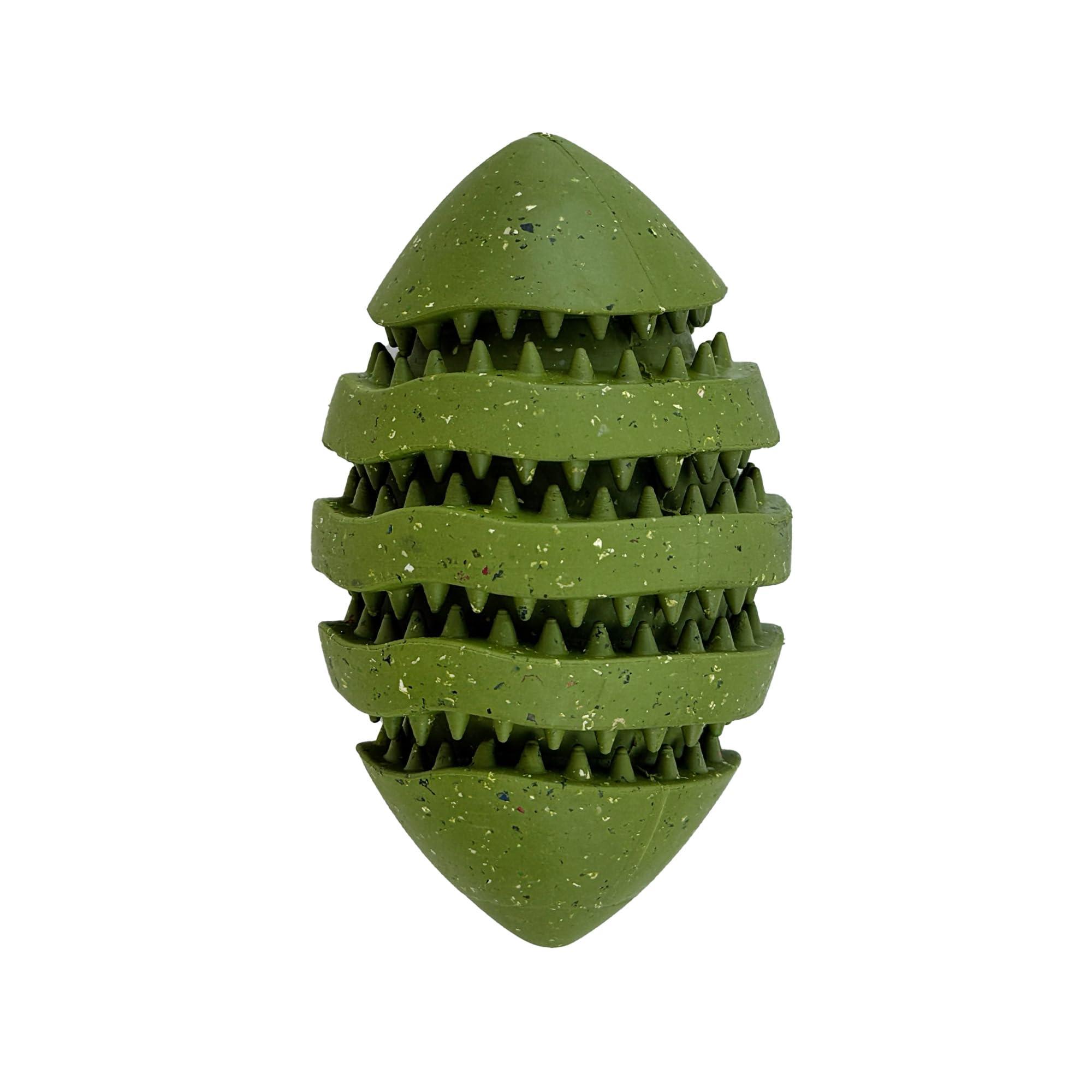 Arlee Max Fusion with Nike Grind Spiro Football Dog Toy, Green, Medium