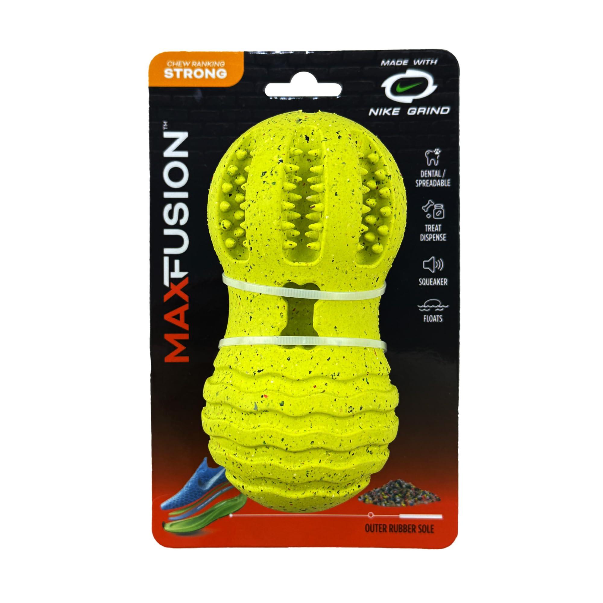 Arlee Max Fusion with Nike Grind Weeble Dog Toy, Yellow, Large