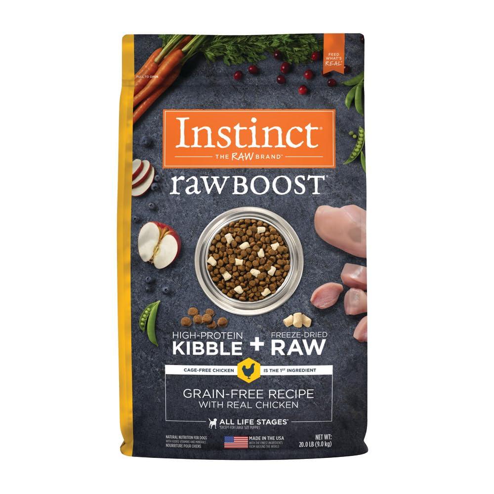 Instinct Raw Boost Grain-Free Recipe with Real Chicken Dry Dog Food, 20-lb
