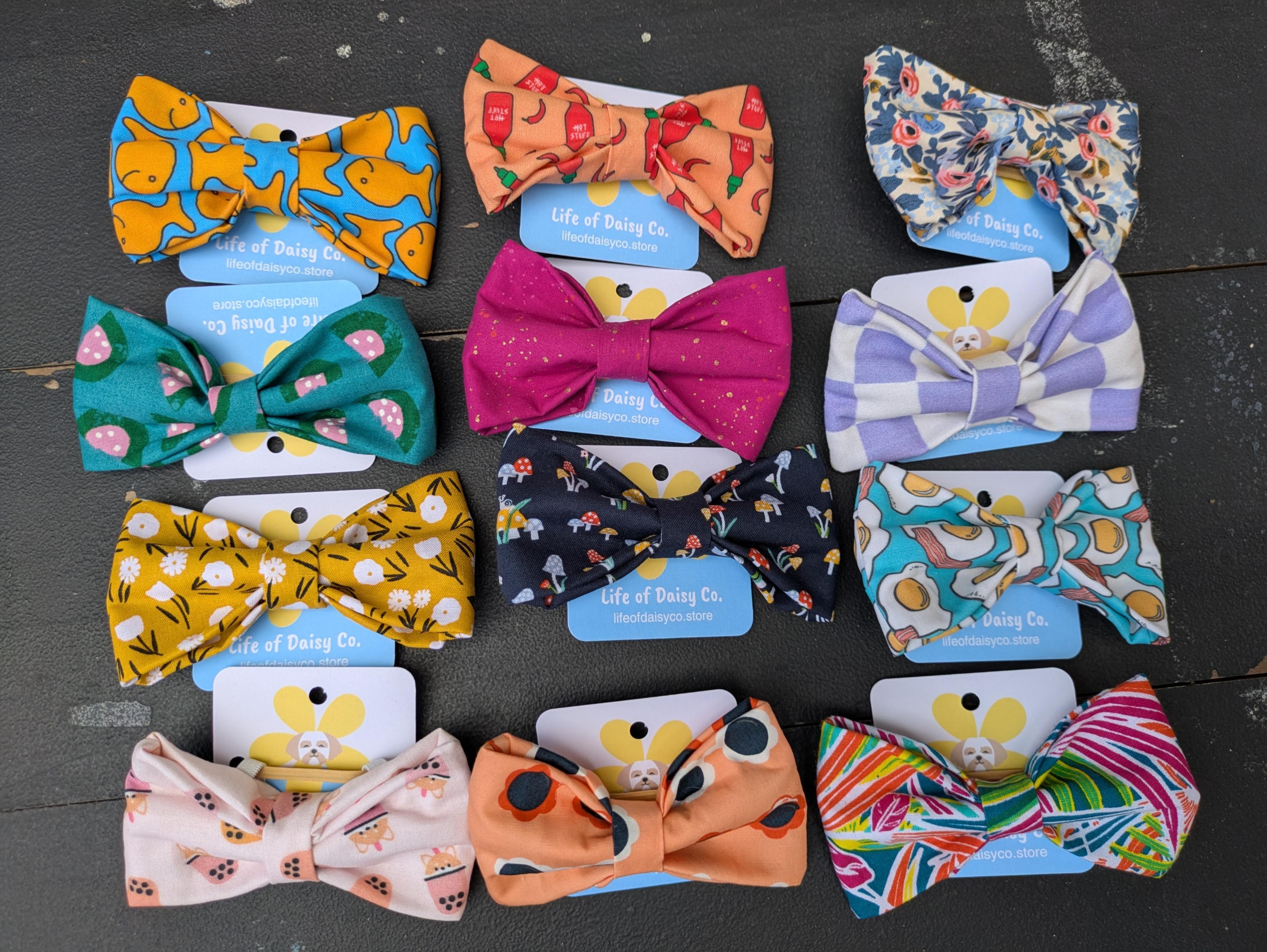 Life of Daisy Co. Dog Bow Tie, Assorted