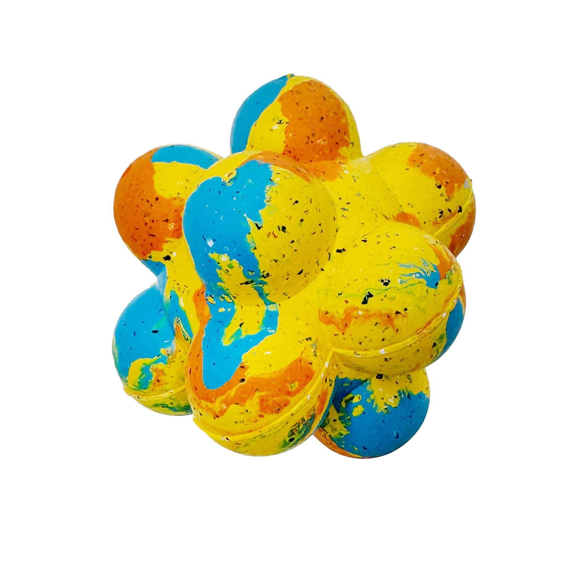 Arlee Max Fusion with Nike Grind Pop It Dog Toy, Tie Dye Yellow/Blue/Orange, Medium