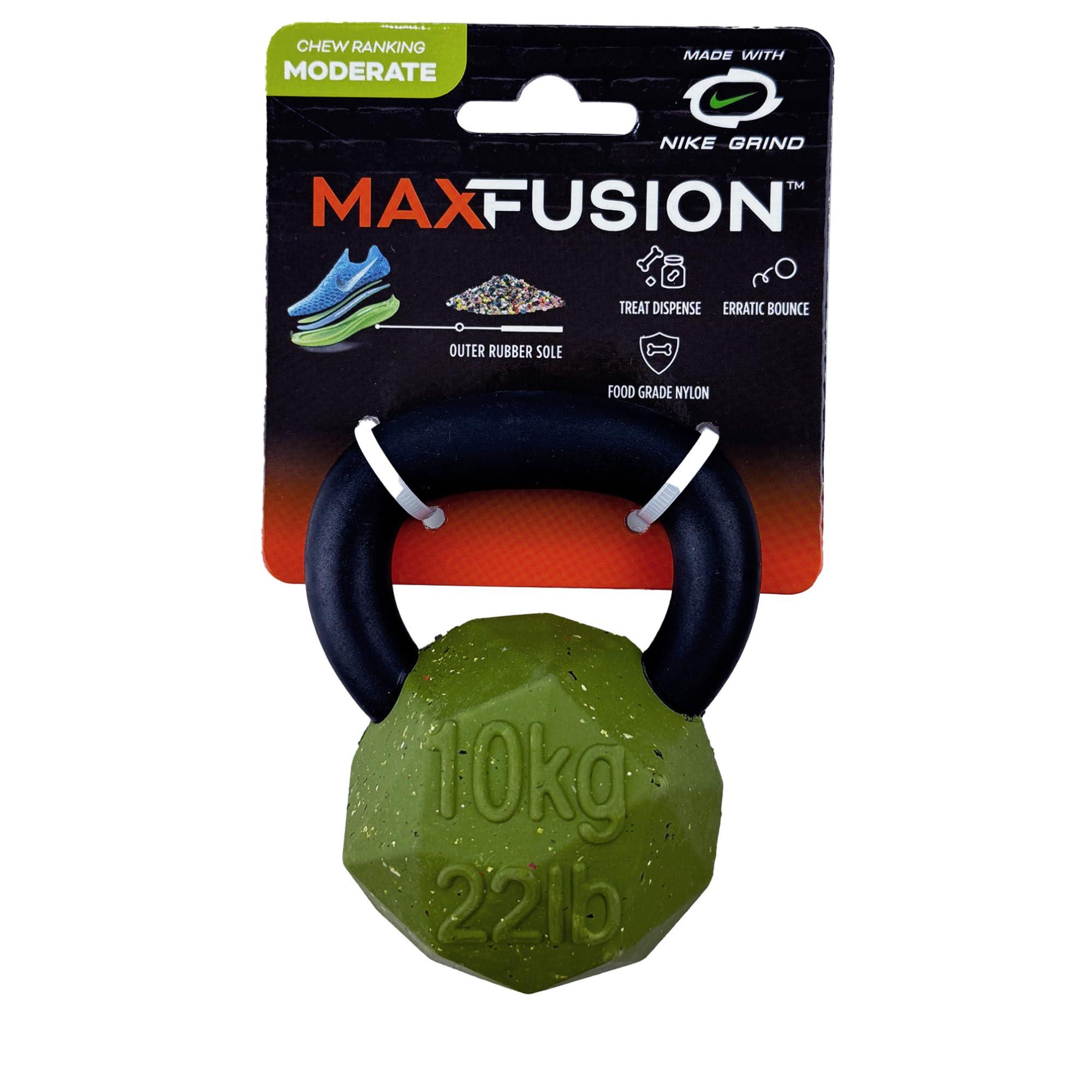 Arlee Max Fusion with Nike Grind Kettlebell Dog Toy, Green, Small