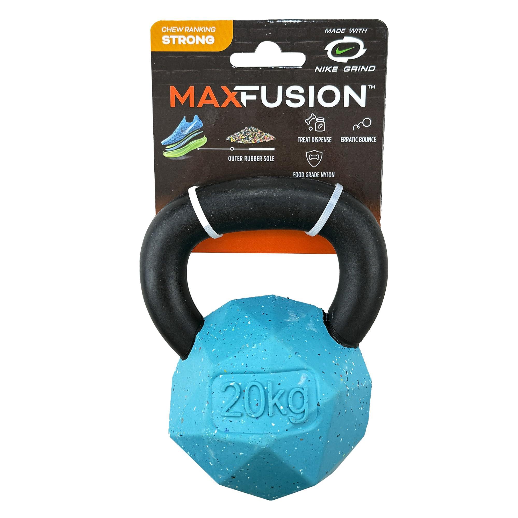 Arlee Max Fusion with Nike Grind Kettlebell Dog Toy, Blue, Large