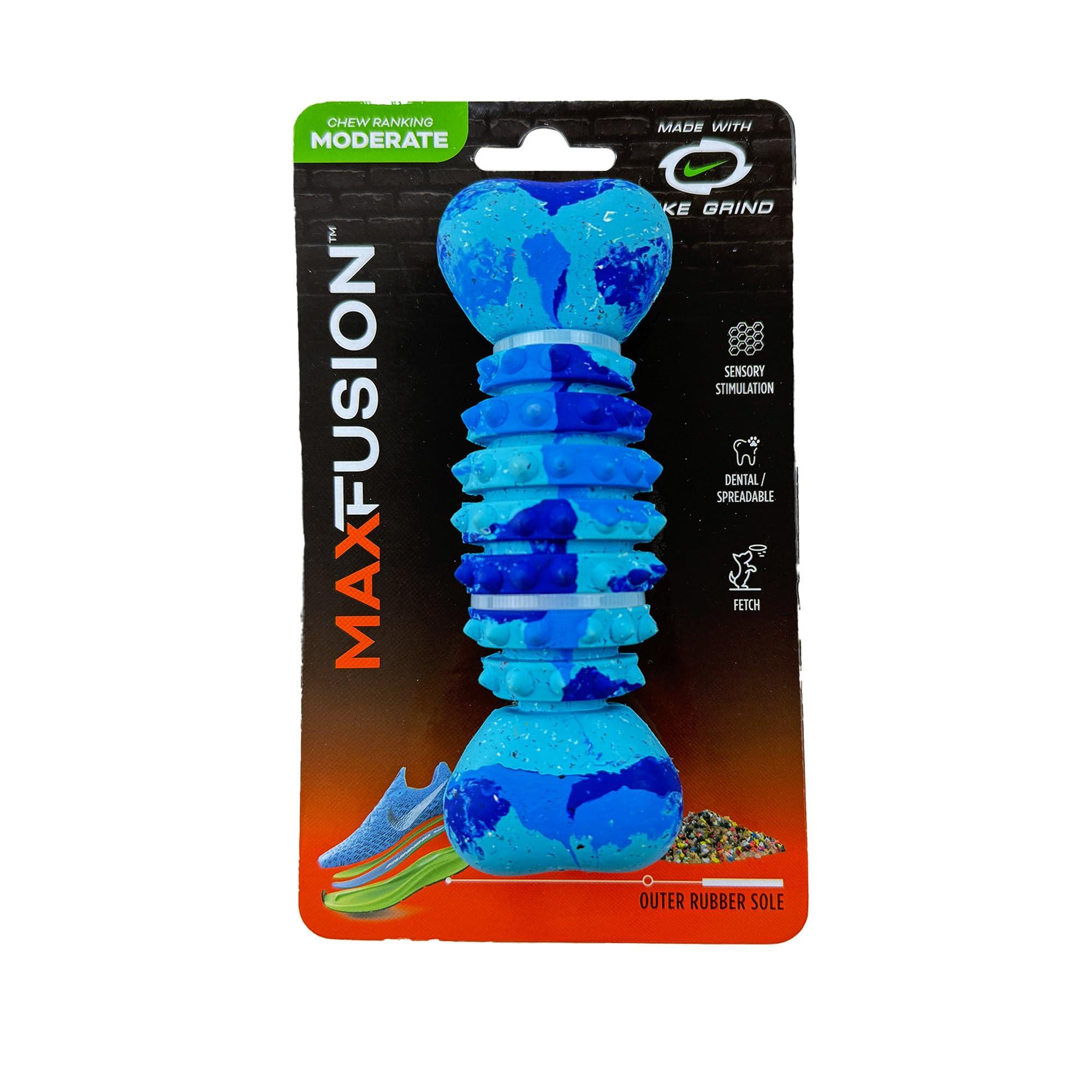 Arlee Max Fusion with Nike Grind Spike Bone Dog Toy, Tie Dye Purple/Blue, Medium