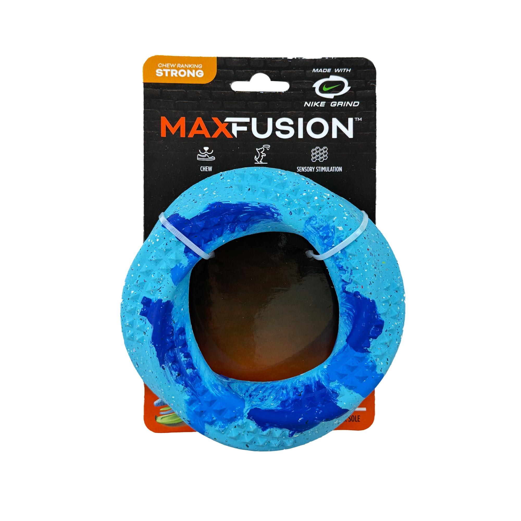 Arlee Max Fusion with Nike Grind Twiggy Dog Toy, Tie Dye Yellow/Blue/Orange, Medium