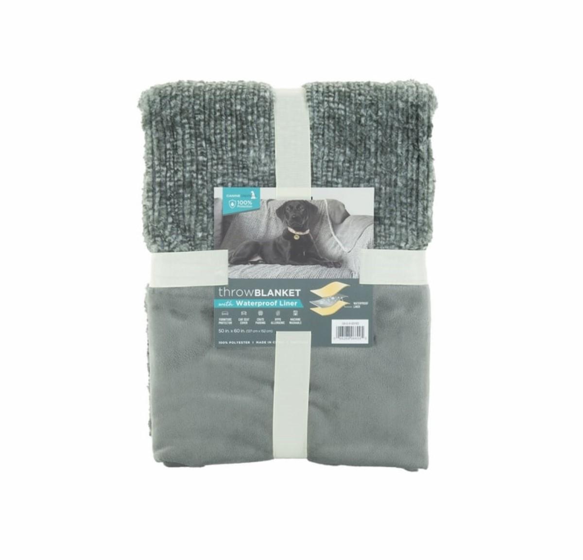 Arlee Pet Throw Blanket, Charcoal