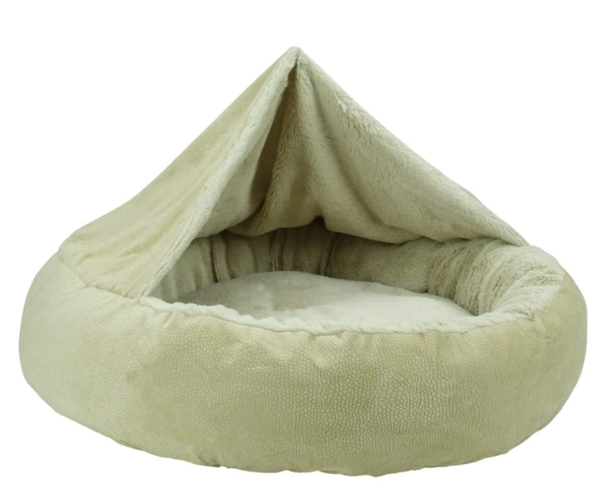 Arlee Shala Blanket Donut Pet Bed, Tan