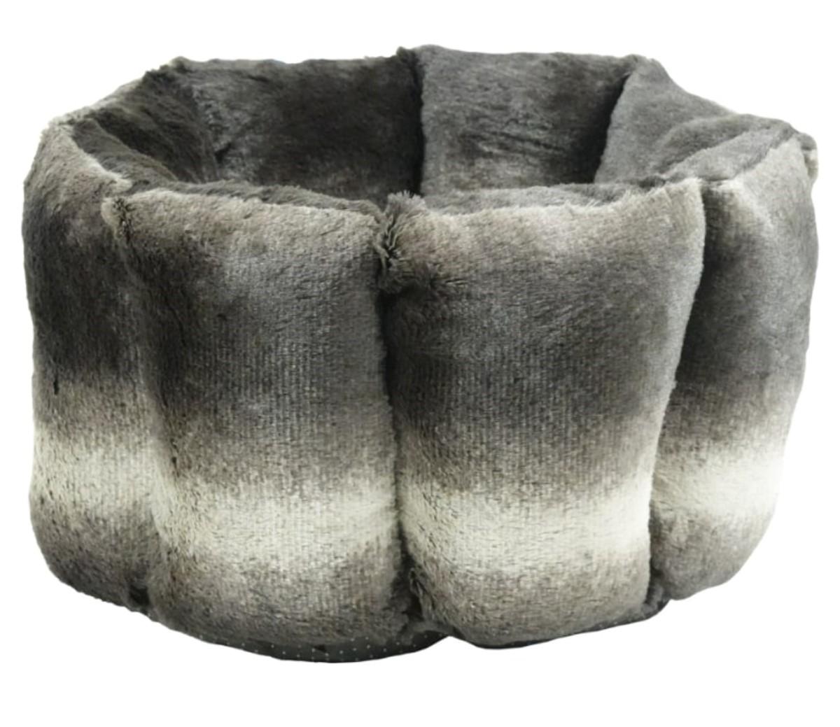 Arlee Sheba Quilted Round Cat Bed, Brown
