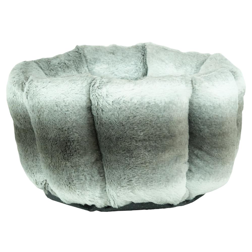 Arlee Sheba Quilted Round Cat Bed, Grey