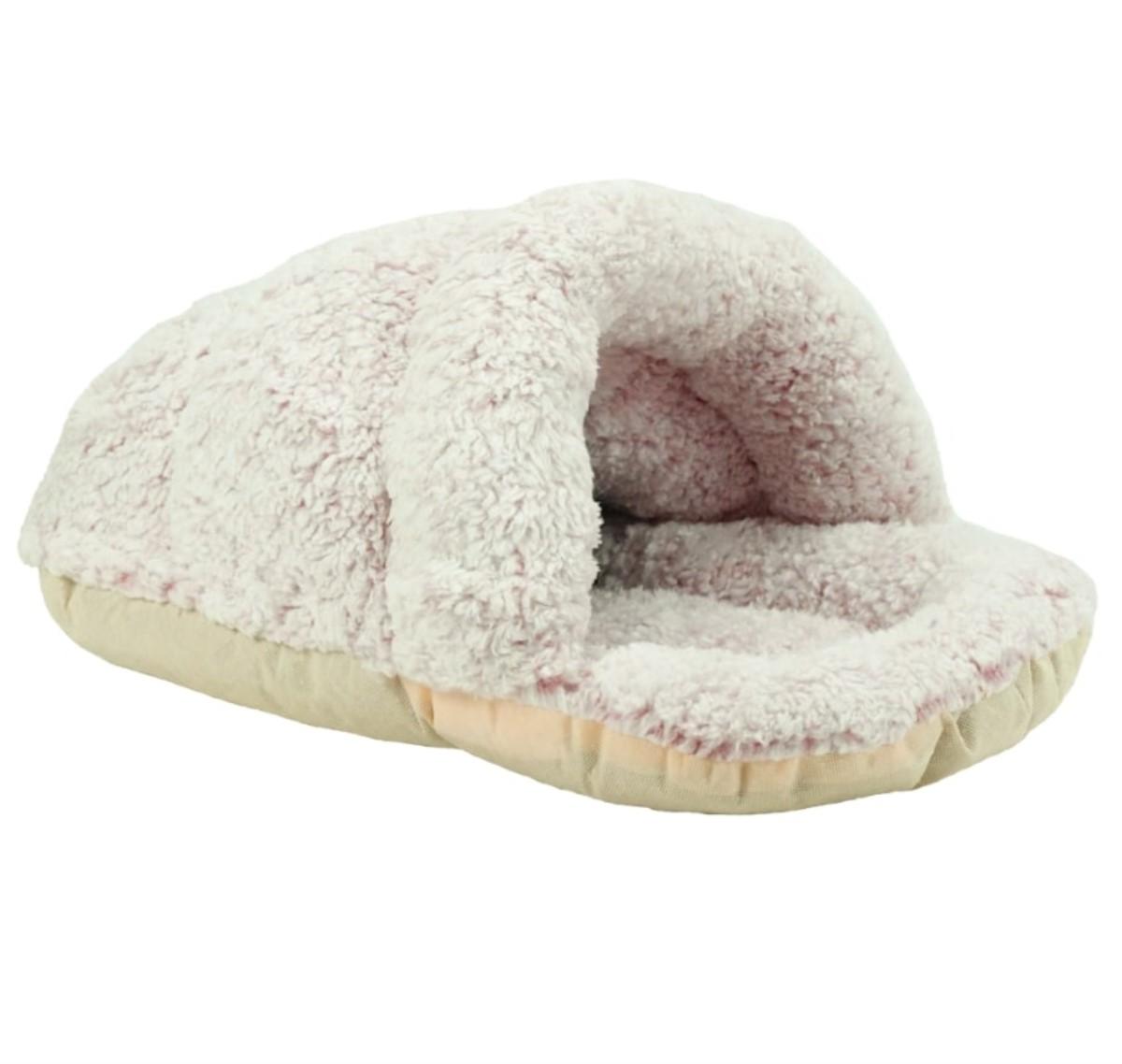Arlee Slipper Sherpa Pet Bed, Blush