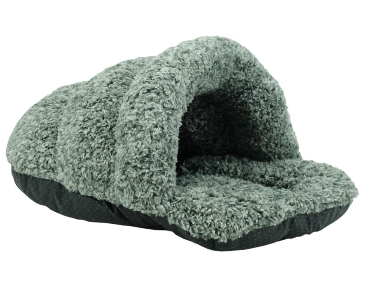 Arlee Slipper Sherpa Pet Bed, Grey