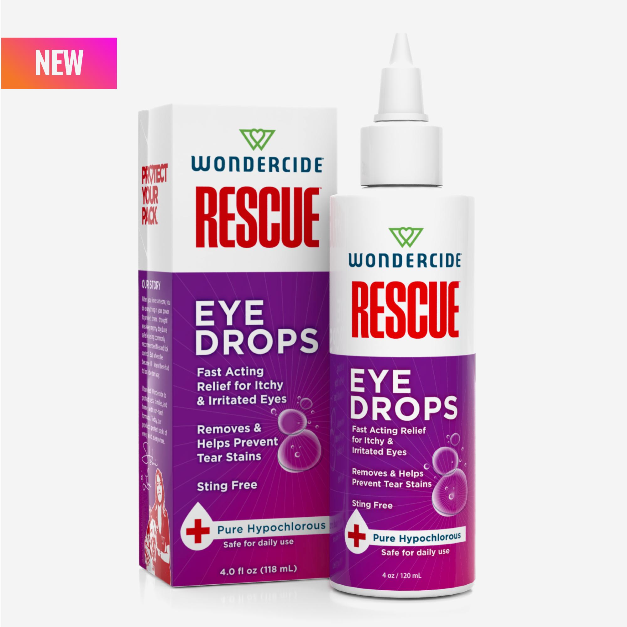 Wondercide RESCUE Eye Drops for Dogs & Cats, 4-oz