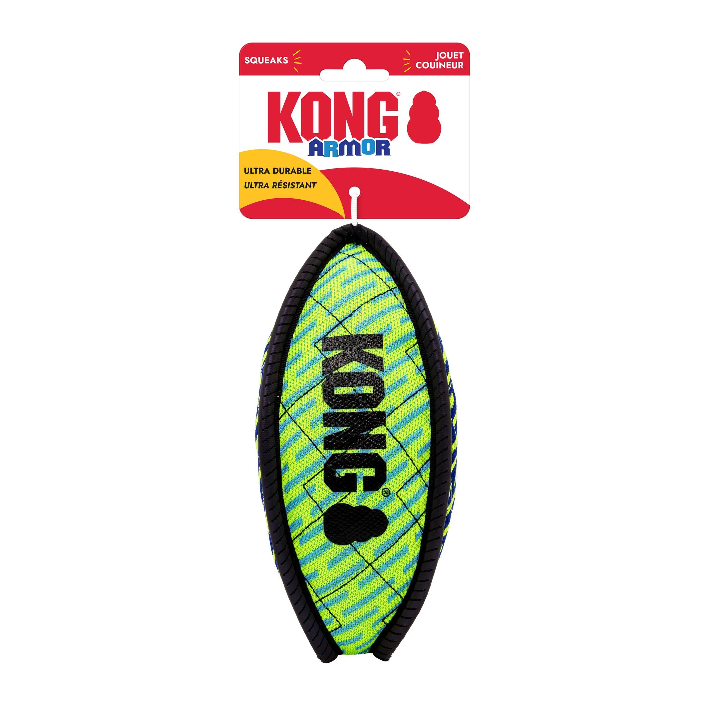 KONG Armor Football Dog Toy, Assorted