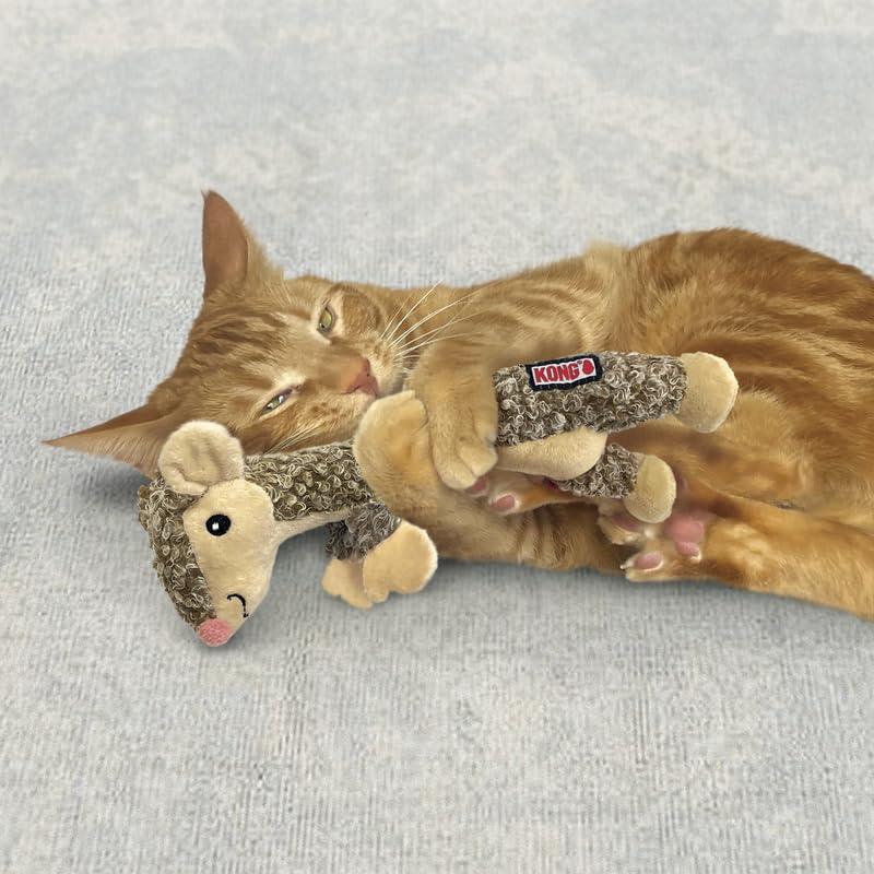KONG Luvs Crinkle Mouse Catnip Cat Toy