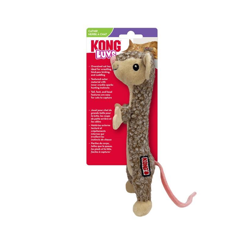 KONG Luvs Crinkle Mouse Catnip Cat Toy