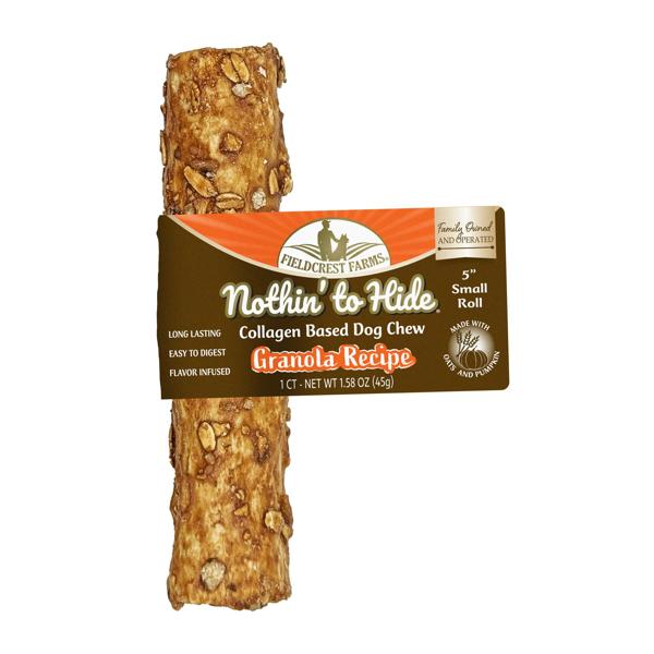 Fieldcrest Farms Nothin' to Hide Granola Rolls Dog Treats, 5-in