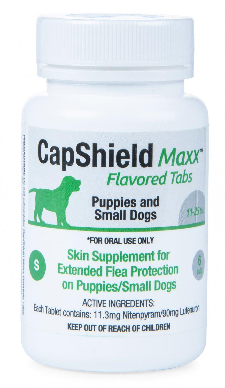 CapShield Maxx Flavored Tabs Supplement for Puppies & Small Dogs 11-25-lb