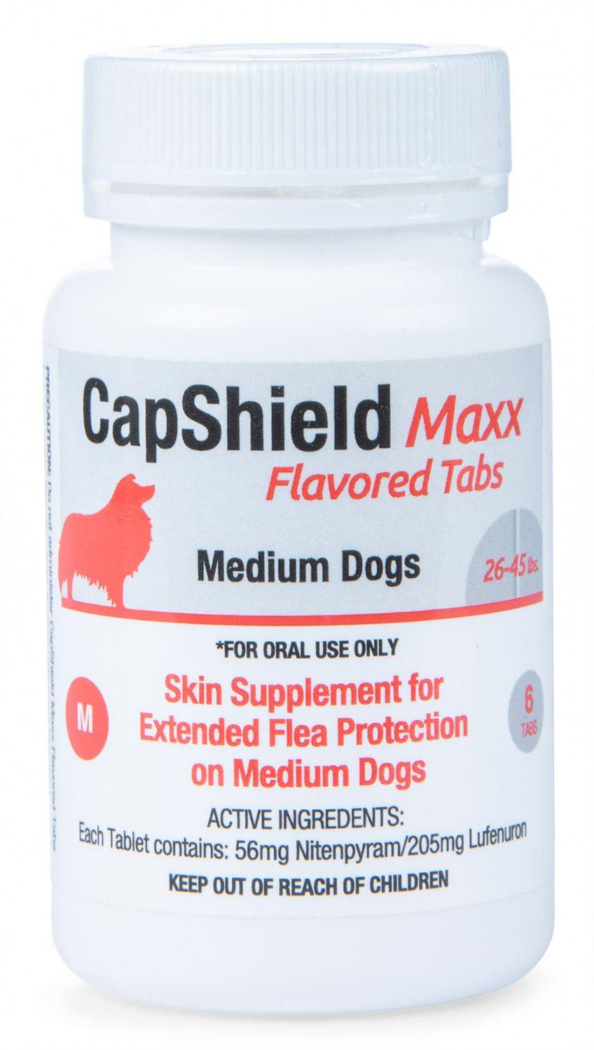 CapShield Maxx Flavored Tabs Supplement for Medium Dogs 26-45-lb