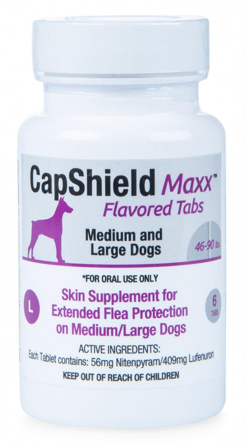 CapShield Maxx Flavored Tabs Supplement for Medium/Large Dogs 46-90-lb