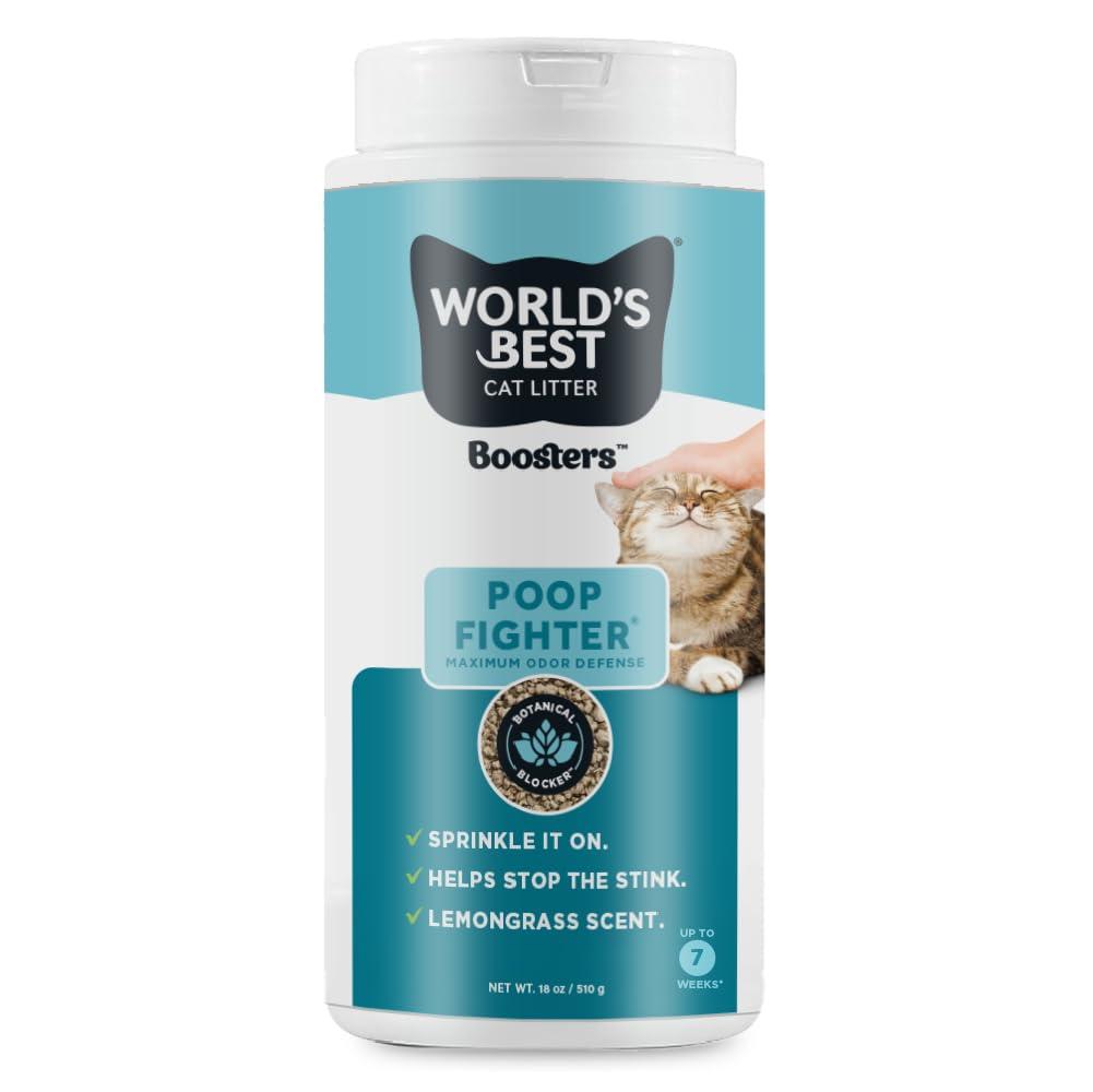 World's Best Boosters Poop Fighter Cat Litter Additive