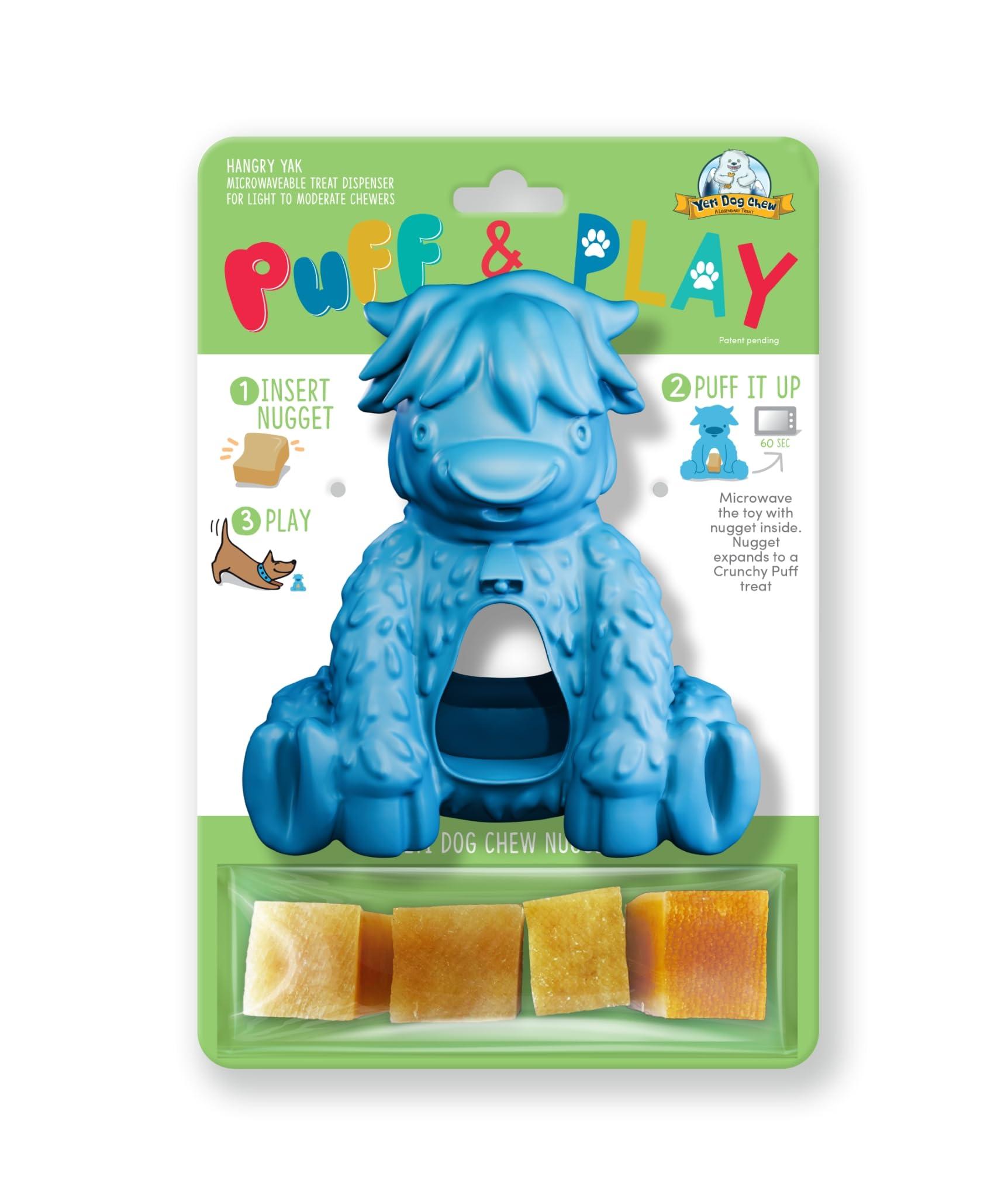 Yeti Puff & Play Yak Dog Toy, Blue
