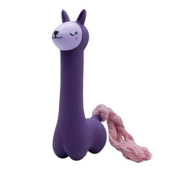 Bud'z Llama Latex Dog Toy, Purple