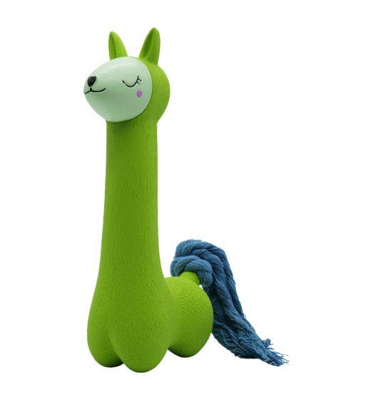 Bud'z Llama Latex Dog Toy, Green