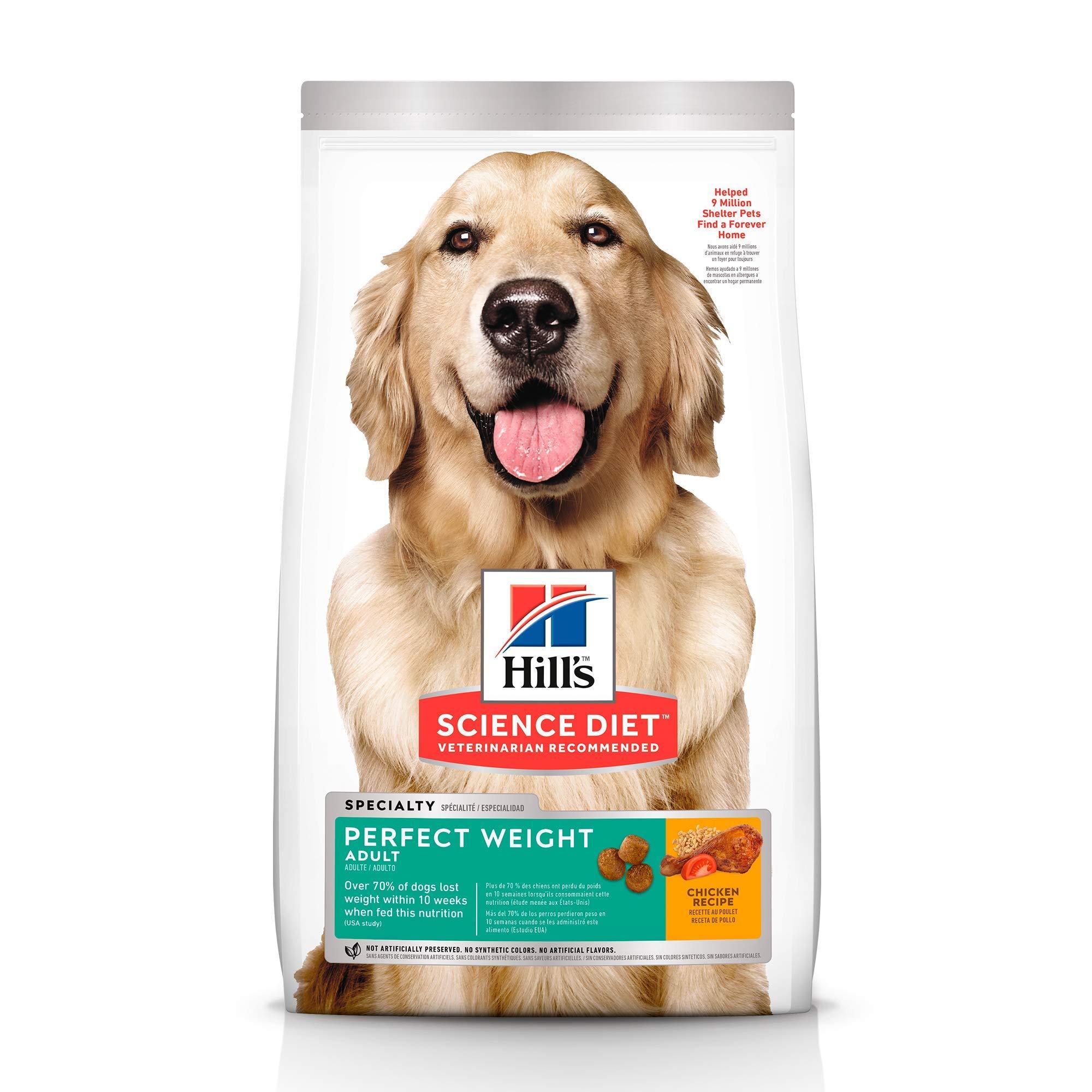 Hill's Science Diet Adult Perfect Weight Dry Dog Food, 25-lb