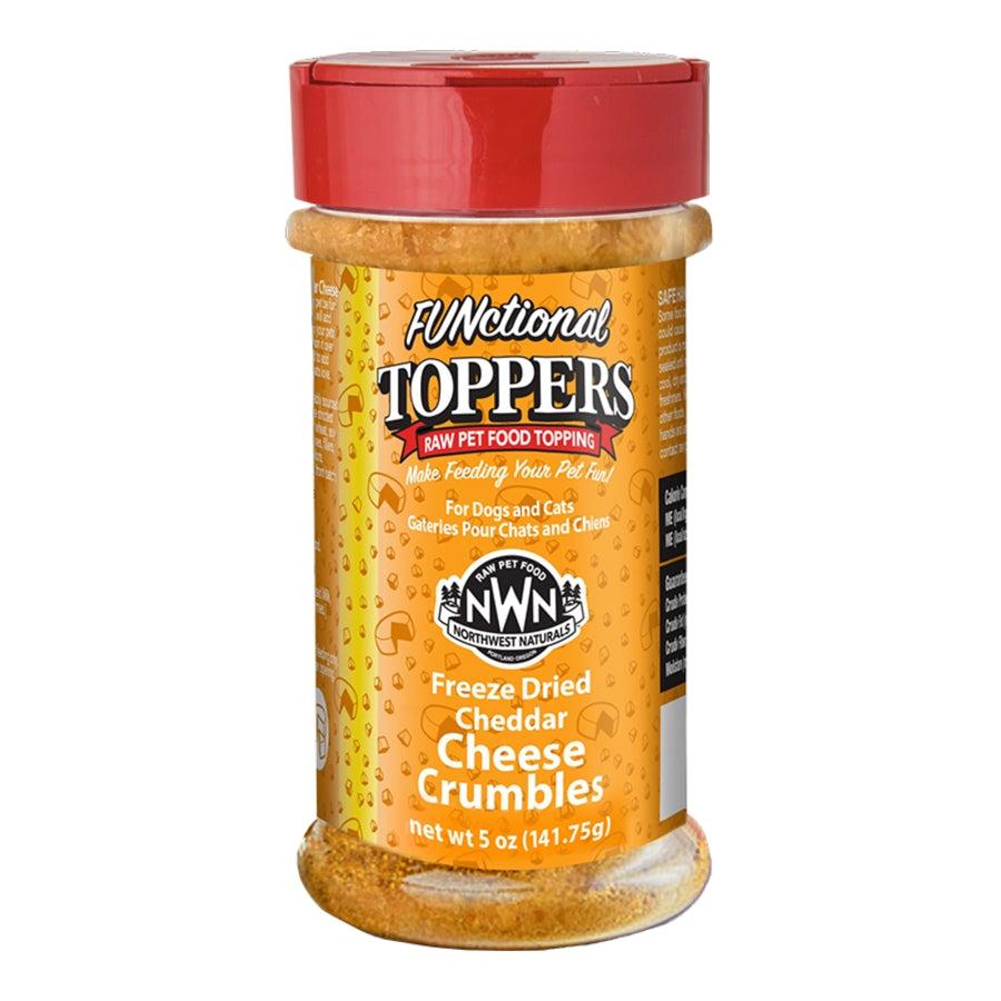 Northwest Naturals FUNctional Cheddar Cheese Crumbles Freeze-Dried Dog & Cat Food Topper