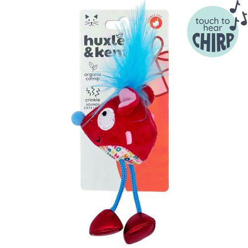Huxley & Kent Cheerful Mouse Chirpy Cat Toy, 5-in