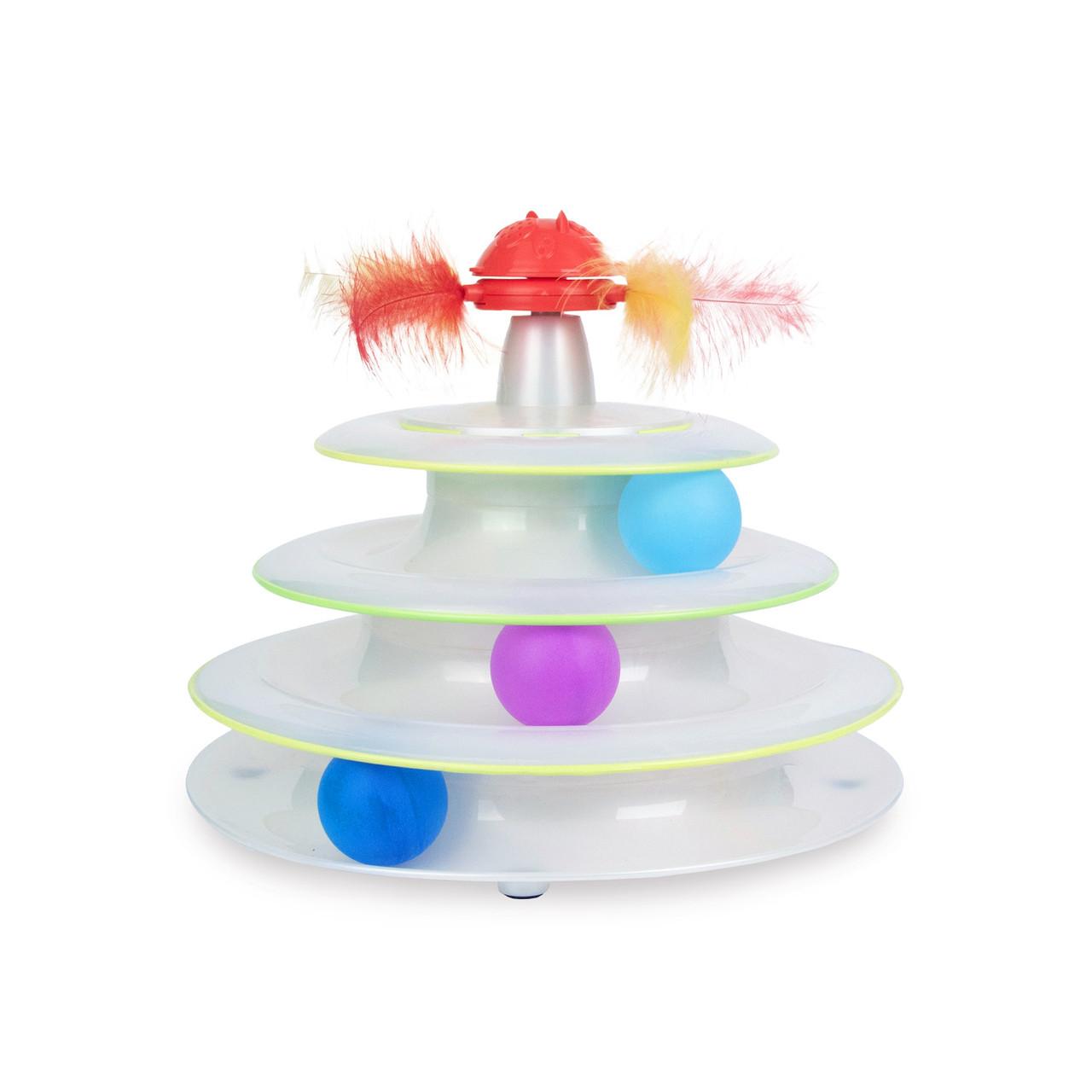 Catstages Tower of Tracks & Spinning Ball Track Catnip Cat Toy