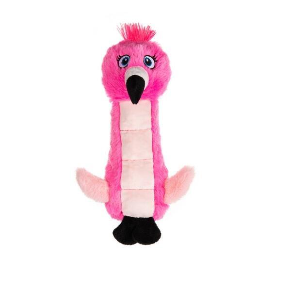 Growl Belly Burdz Fiona the Flamingo Dog Toy, Pink