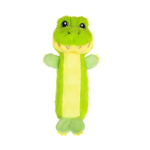 Growl Belly Busters Gary the Gator Dog Toy, Green