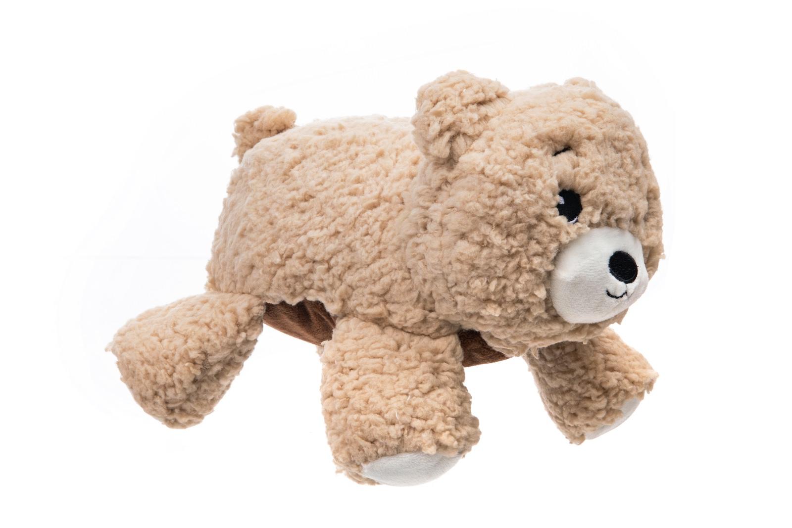Growl Fuzzaroos Benny the Bear Dog Toy, Brown