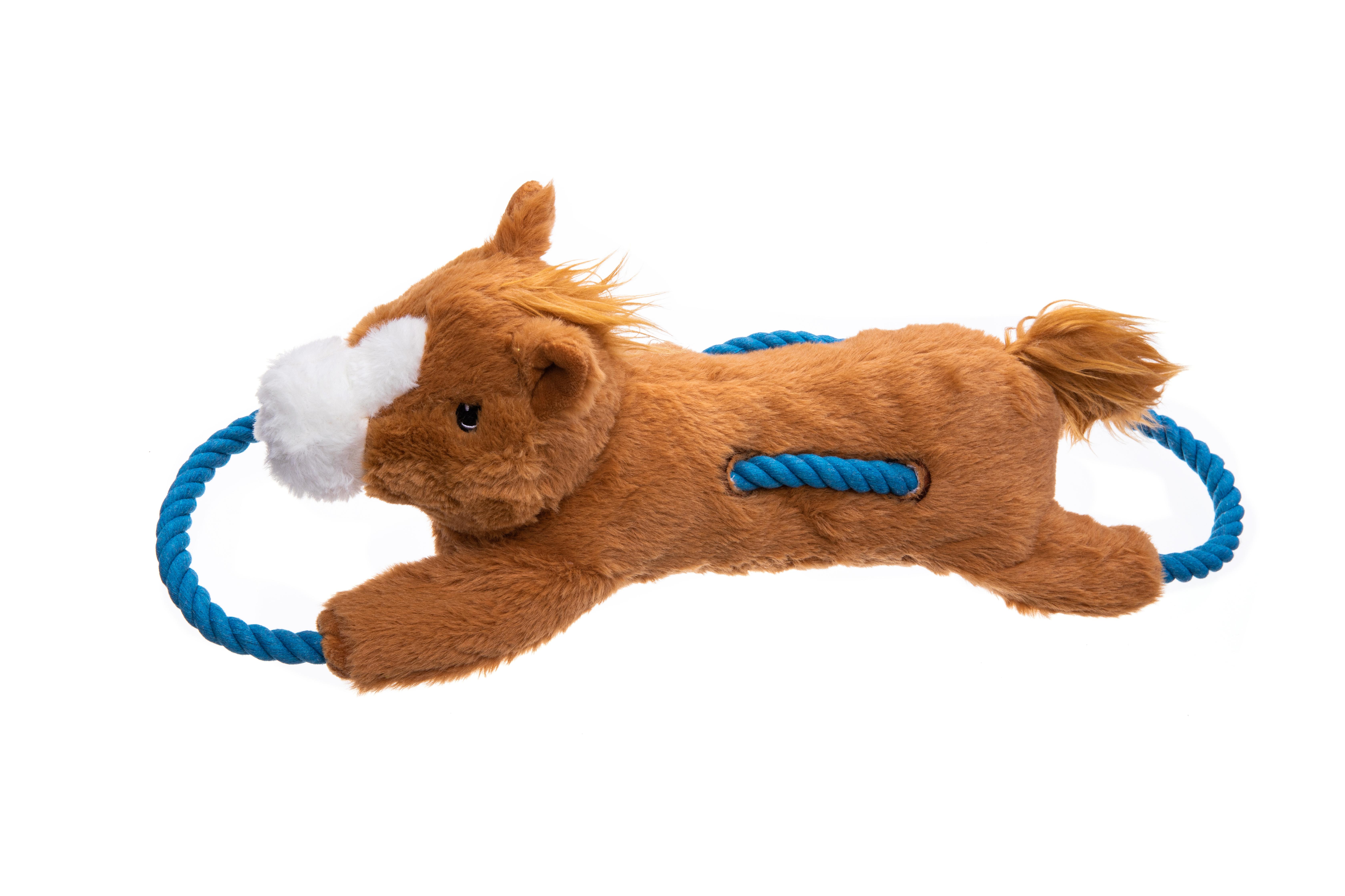 Growl Haystackerz Hayride Horse Dog Toy, Brown