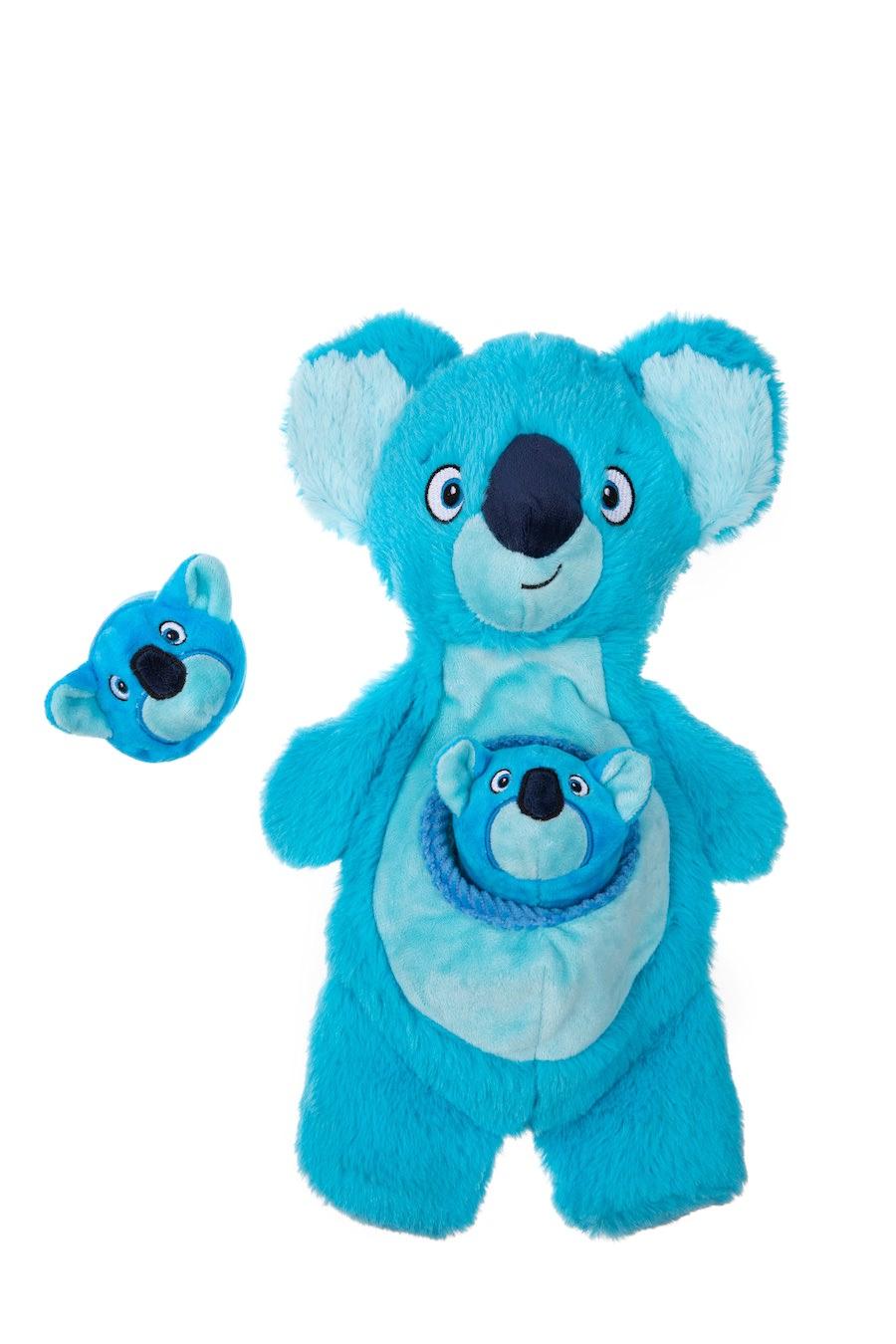 Growl Sidekicks Kozy Koala & Joey Dog Toy, Blue