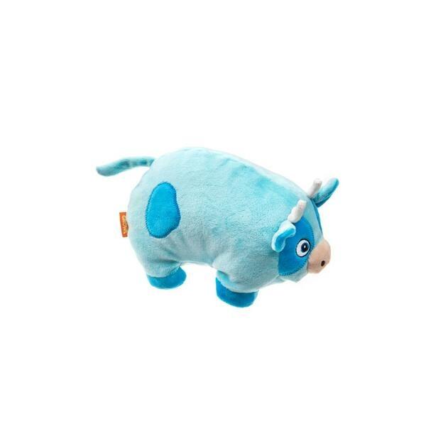 Growl Trofflers Moo Moo the Cow Dog Toy, Blue