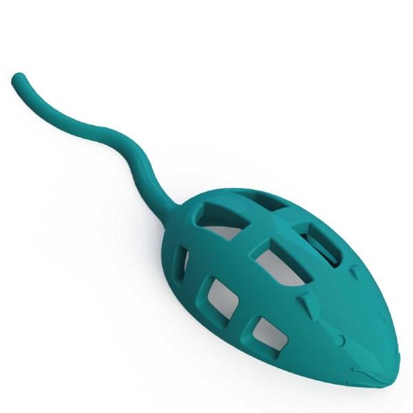Aïkiou Mouse Treat Cat Toy, Aqua